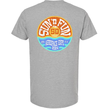 SUN 'n FUN Shirts XLarge / Heather Grey 70's Vintage SUN 'n FUN 2024 Pocket T-Shirt