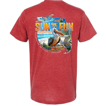 SUN 'n FUN Shirts XLarge / Heather Red Tropical Vibes SUN 'n FUN 2024 T-Shirt