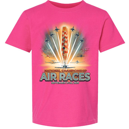 Roswell Air Races Shirts XS / Fuchsia 2026 Official Poster Roswell Air Races Kids T-Shirt