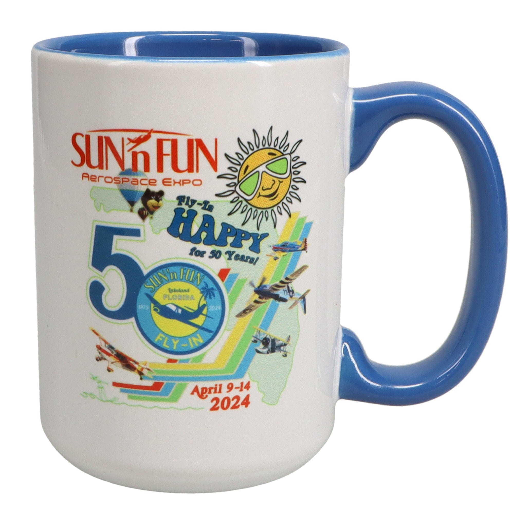SUN 'n FUN 50th 15oz Poster Mug - PilotMall.com