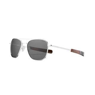Randolph Aviator 23k White Gold & Non-Polarized American Gray Lens Sunglasses