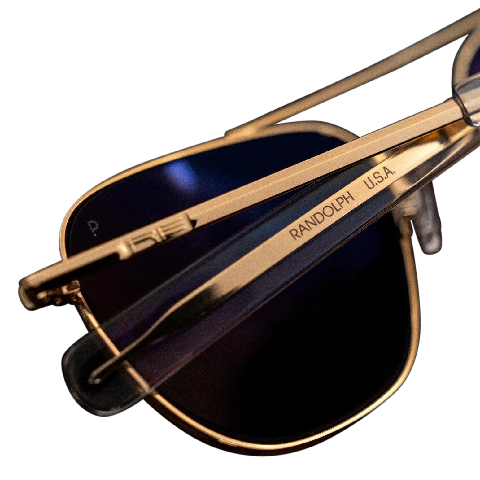 小物 Randolph Pilot Sunglasses, U.S. Military Randolph Aviator Sunglasses 23K Gold – Military-Grade USA