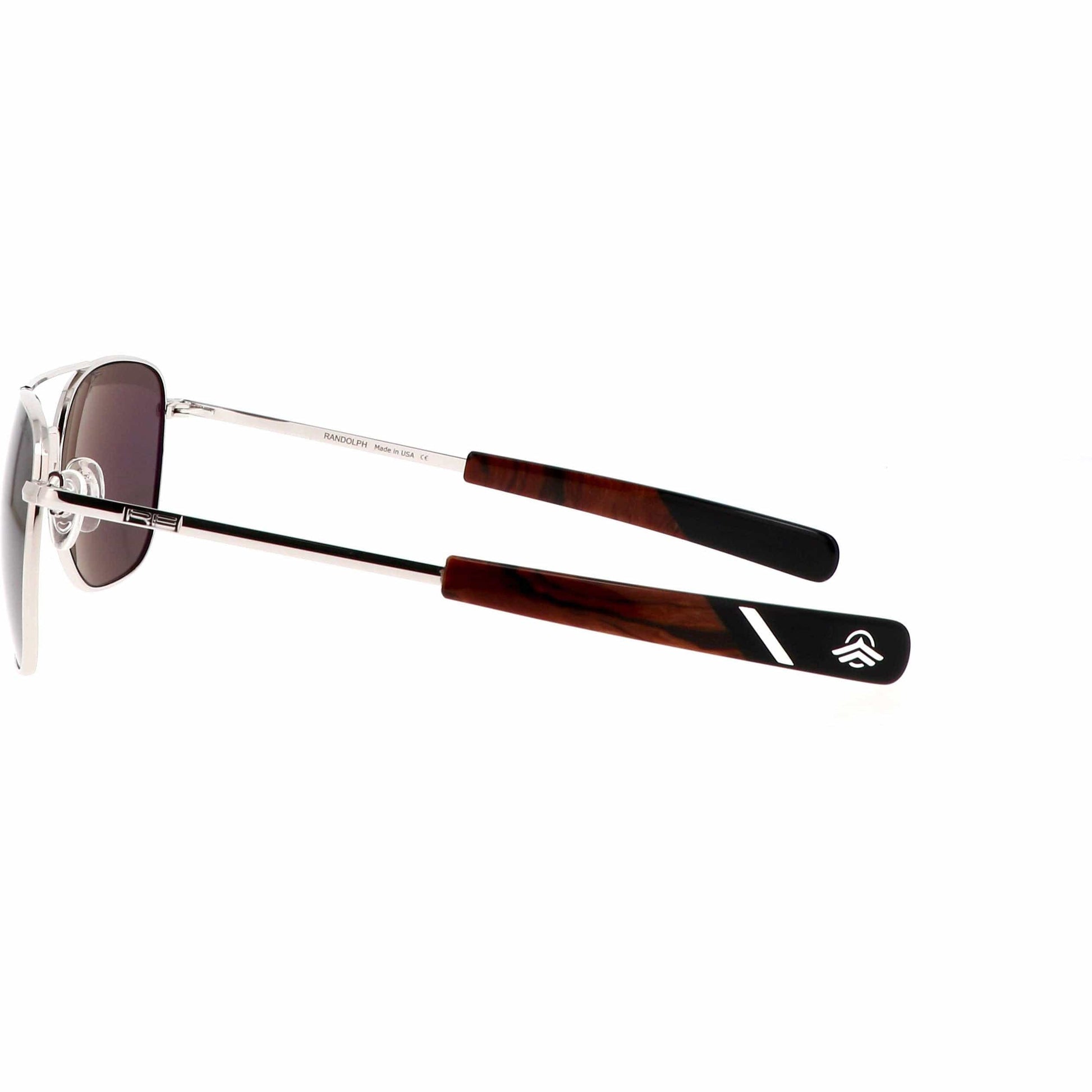 Randolph Engineering Sunglasses Randolph Aviator Sunglasses - 55mm 23k White Gold with American Gray Lenses