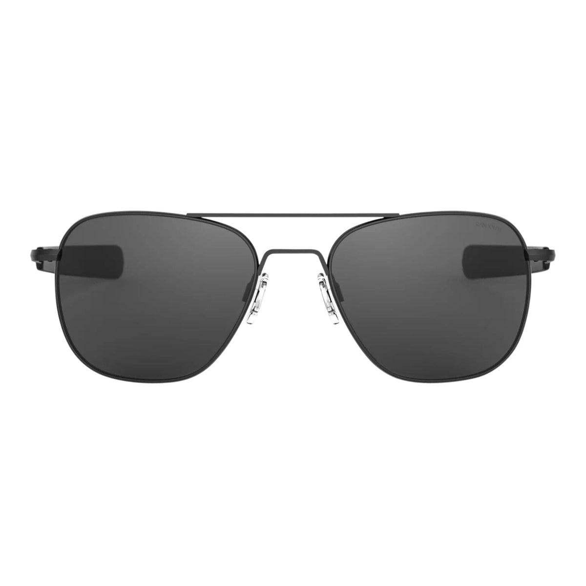 Randolph Engineering Sunglasses Randolph Aviator Sunglasses Matte Black Bayonet Matte Onyx Skytec Glass Non-Polarized American Gray Military Special Edition