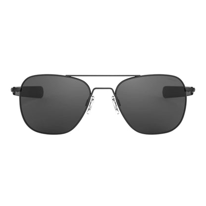 Randolph Engineering Sunglasses Randolph Aviator Sunglasses Matte Black Bayonet Matte Onyx Skytec Glass Non-Polarized American Gray Military Special Edition