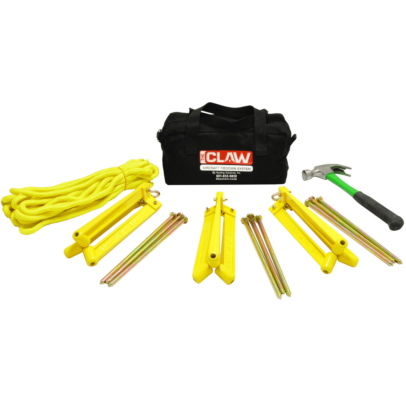 Airplane Rope Aircraft Tie Down System – The Claw High Strength Portable