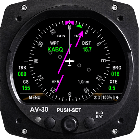 uAvionix uAvionix AV-30-C Certified 3-Inch Digital Multi-Function Display (MFD)