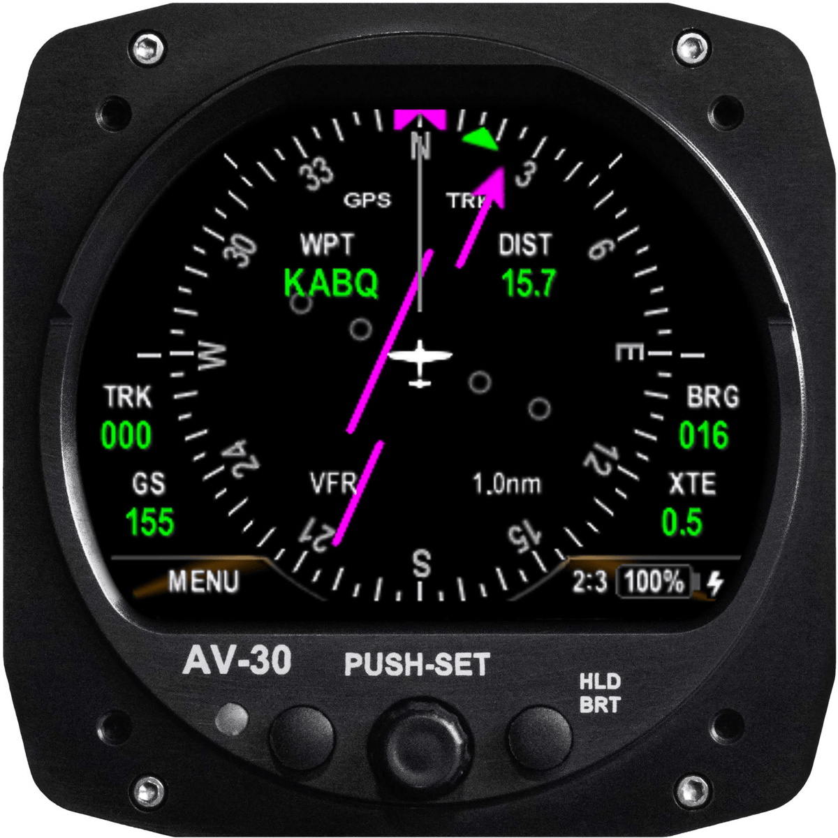 uAvionix uAvionix AV-30-E Experimental 3-Inch Digital Multi-Function Display