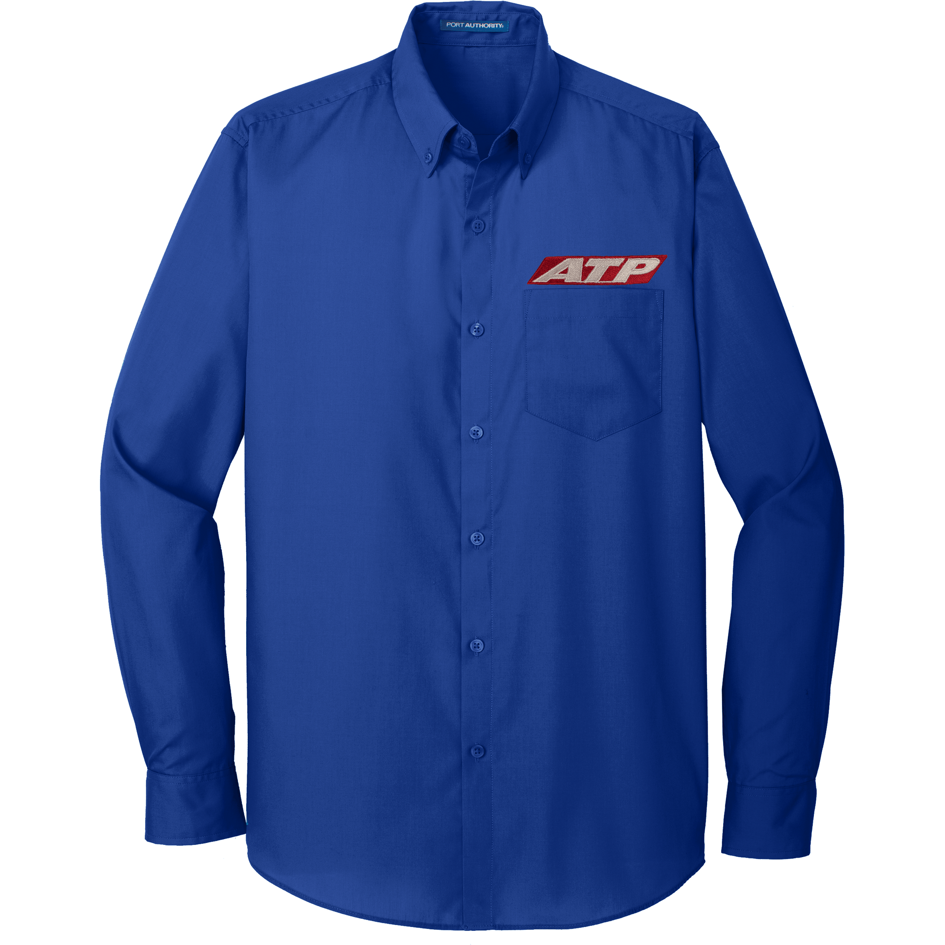 Airline Transport Professionals Unisex Long Sleeve / Royal Blue / XSmall ATP CFI Royal Blue Carefree Poplin Shirt