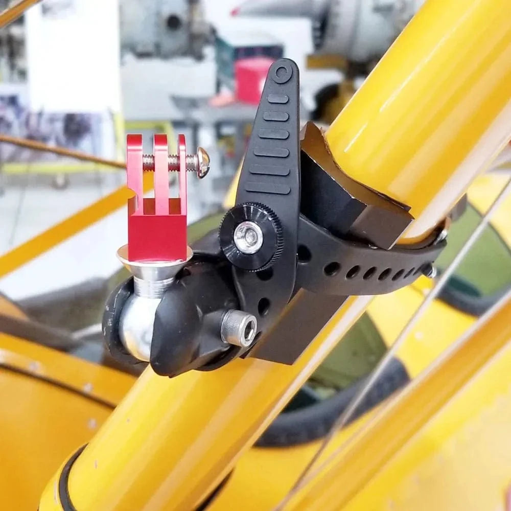 MyGoFlight Video Flight Flix Rock Steady Strut/Skid GoPro Ball Mount w/ Poly UV Strap