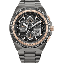 Citizen Watch Watches Citizen Eco-Drive Promaster Skyhawk A-T Black Dial Stainless Steel Bracelet Watch JY8146-54E