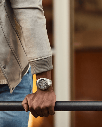 Citizen Watch Watches Citizen Eco-Drive Promaster Skyhawk Stainless Steel Bracelet Black Dial Watch JY8120-58E