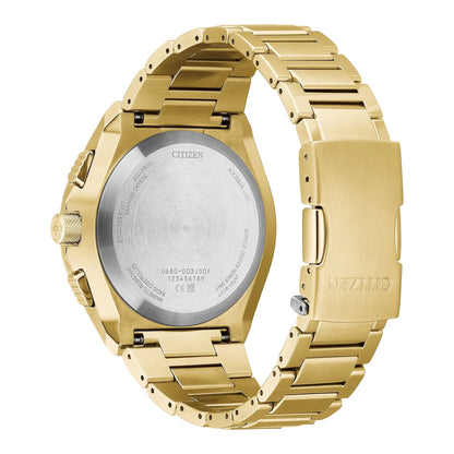 Citizen Watch Watches Citizen Promaster Skyhawk A-T Gold-Tone Black Dial Watch JY8144-50E