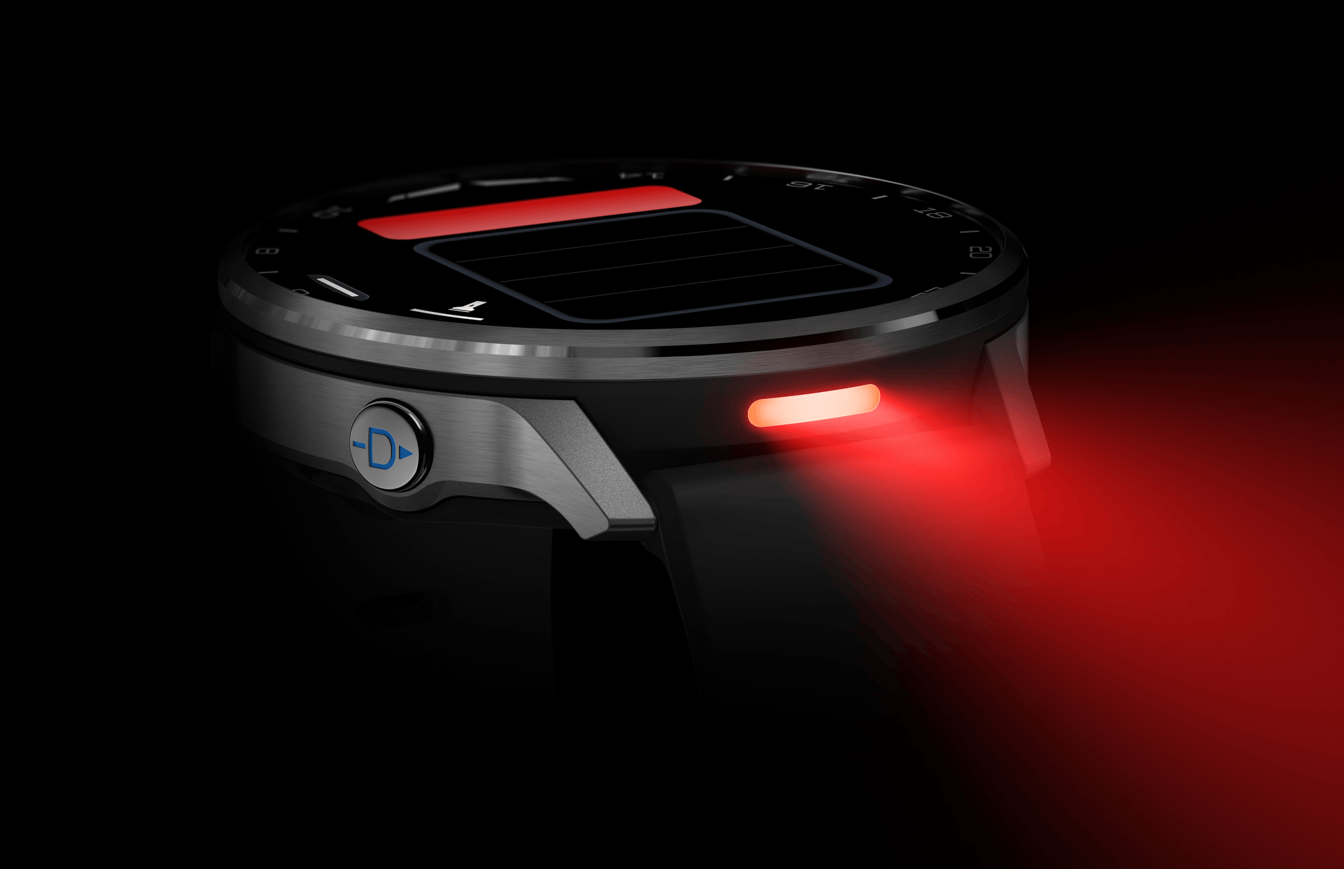 Garmin Watches Garmin D2 Air X15 Aviator Smartwatch – Silver with Black Silicone Band