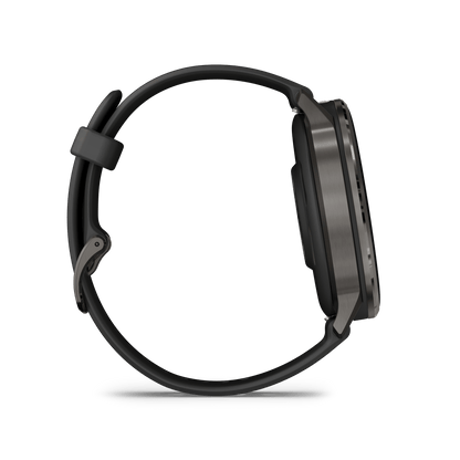 Garmin Watches Garmin D2 Air X15 Aviator Smartwatch: Slate with Black Silicone Band