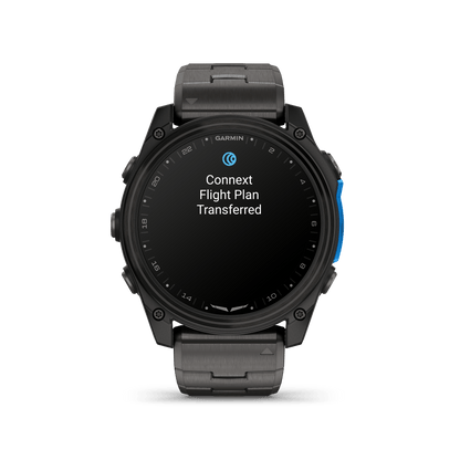 Garmin Watches Garmin D2 Mach 2 Aviator Smartwatch: Carbon Gray DLC Titanium with Vented Titanium Bracelet (51 mm)