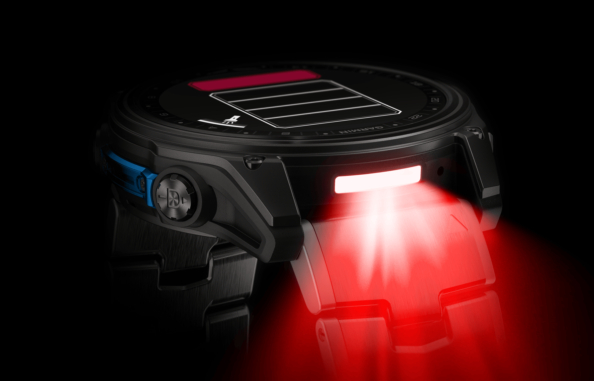 Garmin Watches Garmin D2 Mach 2 Aviator Smartwatch: Carbon Gray DLC Titanium with Vented Titanium Bracelet (51 mm)