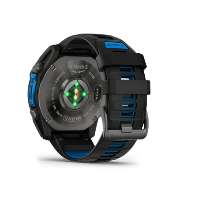 Garmin Watches Garmin D2 Mach 2 Aviator Smartwatch: Carbon Gray DLC Titanium with Vented Titanium Bracelet (51 mm)