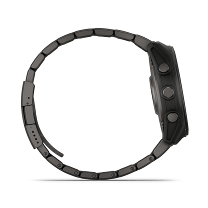 Garmin Watches Garmin D2 Mach 2 Aviator Smartwatch: Carbon Gray DLC Titanium with Vented Titanium Bracelet (51 mm)