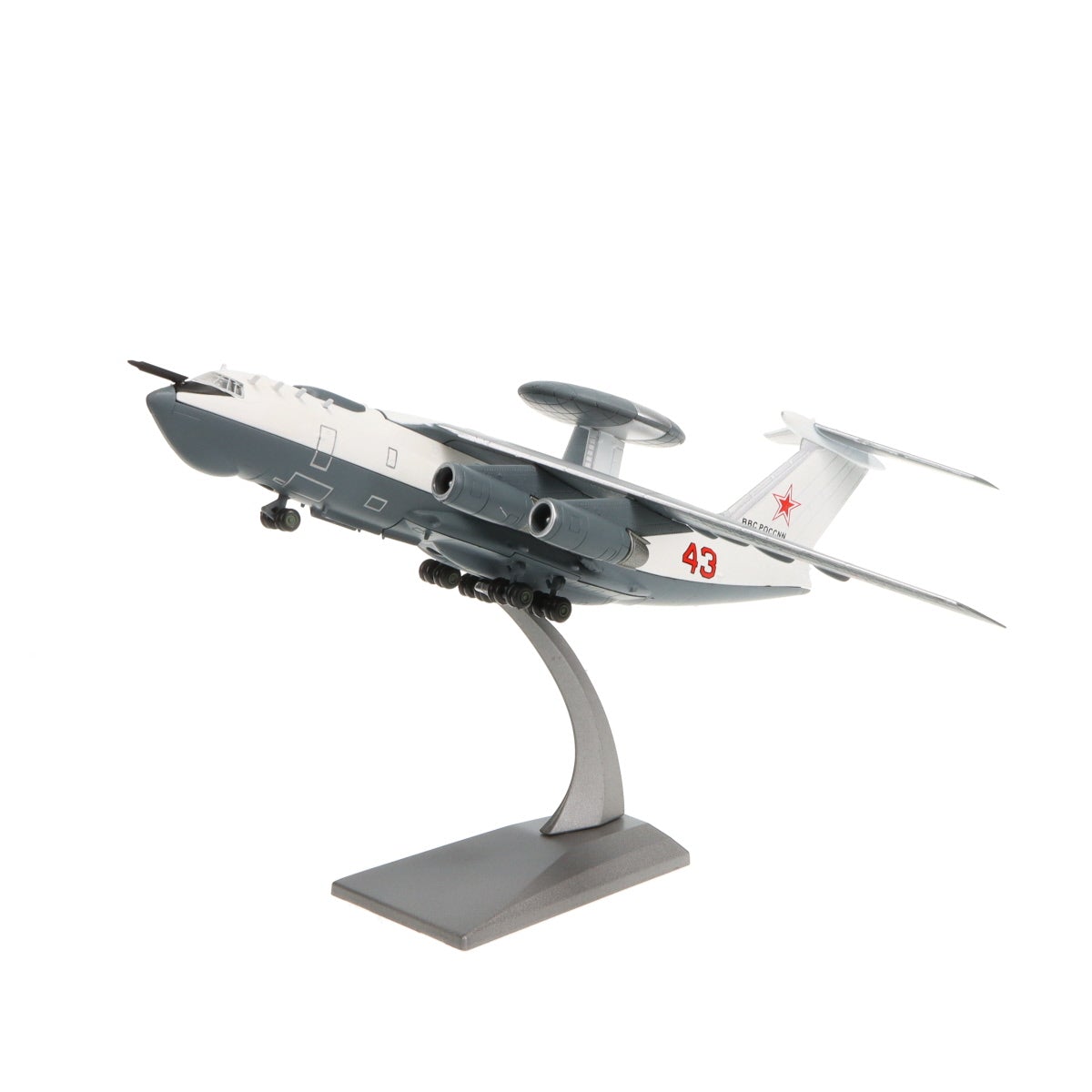 A-50 Mainstay Airborne Early Warning and Control Aircraft 1/200 Diecast Aircraft Model - PilotMall.com