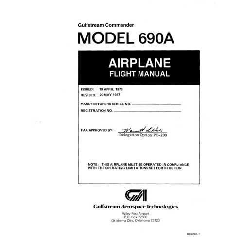 Aero Commander 690A Flight Manual (part# M690002-1) - PilotMall.com