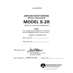 Aero Commander S-2R Thrush Commander 1974 Flight Manual (ACS2R-F-C) - PilotMall.com