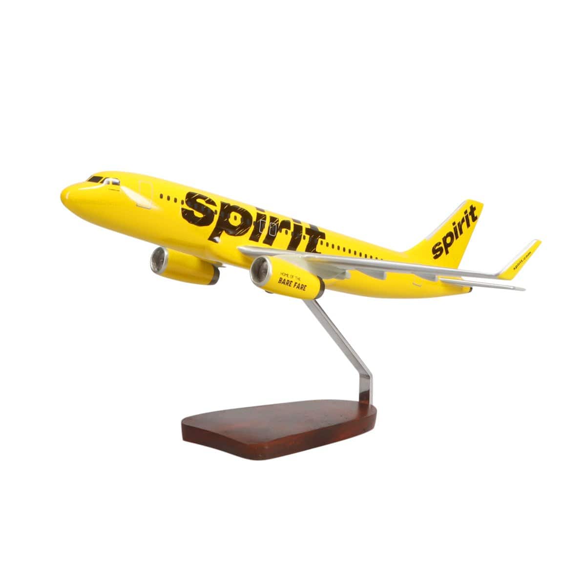Airbus A320-200 Spirit Airlines Large Mahogany Model