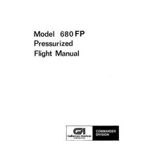 Essco Aircraft Aircraft Manual Aero Commander 680F Pressurized 1962-65 Flight Manual (AC680FP61-F-C)