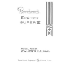Essco Aircraft Aircraft Manual Beech A23-24 Super III Series Owner's Manual (part# 169-590003-1B1)