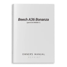 Essco Aircraft Aircraft Manual Beech A36 Bonanza Owner's Manual (part# 36-590000-1)