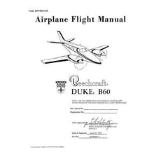Essco Aircraft Aircraft Manual Beech B-60 Duke Pilot's Operating Handbook (part# 60-590000-9)