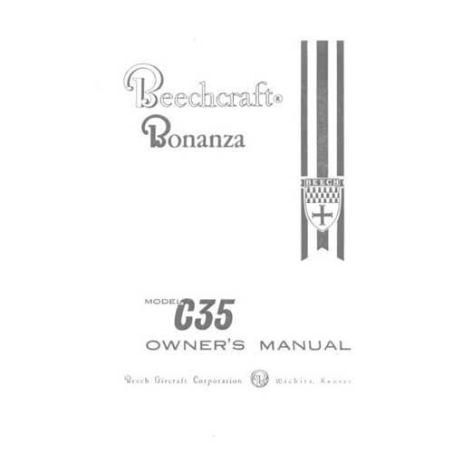 Essco Aircraft Aircraft Manual Beech C-35 Owner's Manual (part# 35-590001-5)