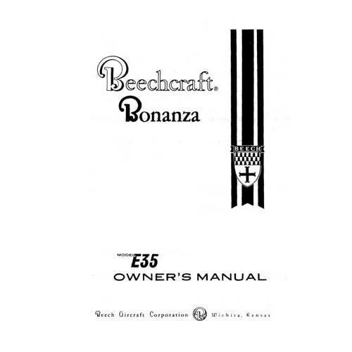 Essco Aircraft Aircraft Manual Beech E35 Bonanza Owner's Manual (part# 35-590001-5)