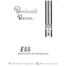 Essco Aircraft Aircraft Manual Beech E55 Owner's Manual (part# 96-590010-1B)