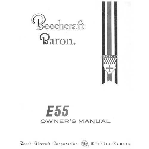 Essco Aircraft Aircraft Manual Beech E55 Owner's Manual (part# 96-590010-1B)