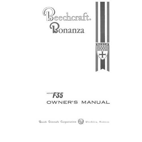 Essco Aircraft Aircraft Manual Beech F-35 Owner's Manual (part# 35-590001-5)