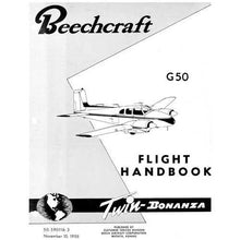Essco Aircraft Aircraft Manual Beech G-50 Twin Bonanza Flight Handbook (part# 50-590116-3)