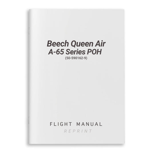 Essco Aircraft Aircraft Manual Beech Queen Air A-65 Series POH & Flight (50-590162-9)