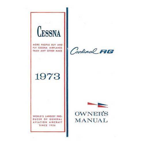 Essco Aircraft Aircraft Manual Cessna 177RG Cardinal 1973 Owner's Manual