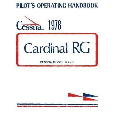 Cessna Aircraft Company Aircraft Manual Cessna 177RG Cardinal RG 1978 Pilot's Operating Handbook (D1112-13)