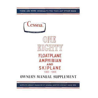 Cessna 180 Floatplane 1963-68 Owner's Manual