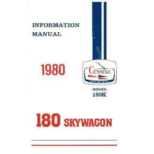 Cessna Aircraft Company Aircraft Manual Cessna 180K Skywagon 1980 Pilot's Information Manual (D1175-13)