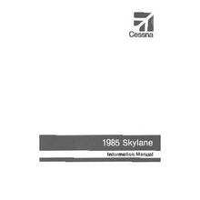Cessna Aircraft Company Aircraft Manual Cessna 182R Skylane 1985 Pilot's Information Manual (D1275-13)