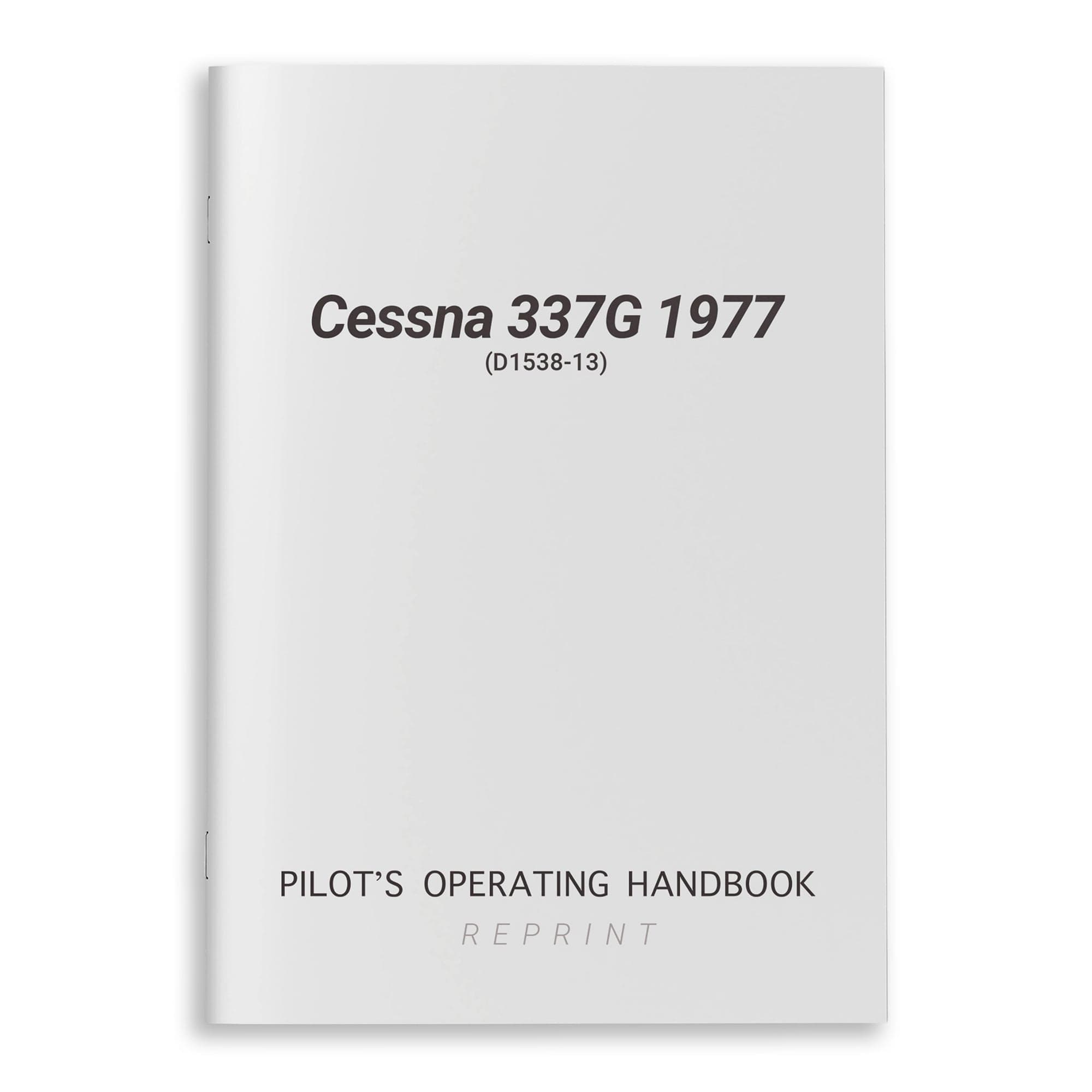 Cessna 337G POH | 1977 Pilot's Handbook Official Reprint