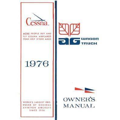 ポン太ページ1 Cessna A188B AgWagon Manual - Clear 1976 POH Reproduction