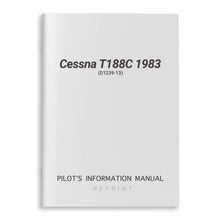 Cessna Aircraft Company Aircraft Manual Cessna T188C 1983 Pilot's Information Manual (D1239-13)
