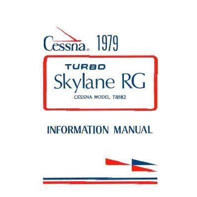 Cessna TR182 Skylane RG 1979 PIM Pilots Info Manual D1143-13