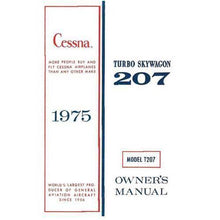 Essco Aircraft Aircraft Manual Cessna Turbo 207 Skywagon 1975 Owner's Manual