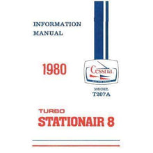 Cessna Aircraft Company Aircraft Manual Cessna Turbo 207A Skywagon 1980 Pilot's Information Manual (D1185-13)