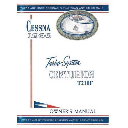 Essco Aircraft Aircraft Manual Cessna Turbo 210F Centurion 1966 Owner's Manual
